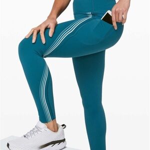 Lululemon Speed Light Tidal Teal 25” Leggings